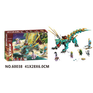 Конструктор Ninjago, Дракон, 530 деталей, дрібний конструктор, фігурки героїв FR60038