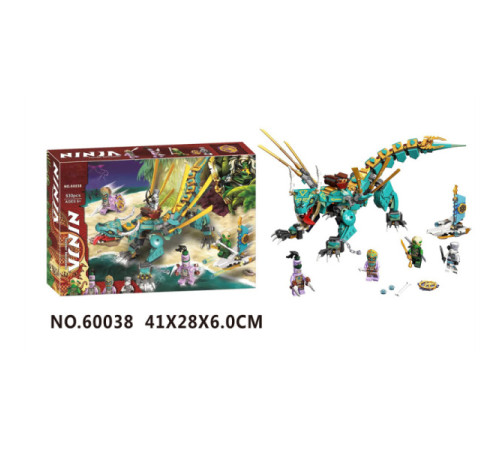 Конструктор Ninjago, Дракон, 530 деталей, дрібний конструктор, фігурки героїв FR60038