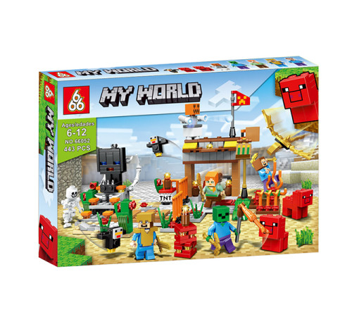 Дитячий конструктор Minecraft MY WORLD 66052 443 деталей