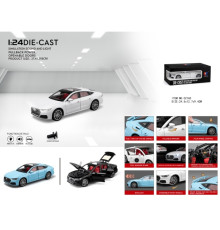 CZ165 модель машини Audi 7 Car 3-Color Pull Back Door Opening 1:24