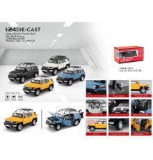 CZ613 Модель Toyota FJ Cruiser Car 4 Colors Pull Back 1:24