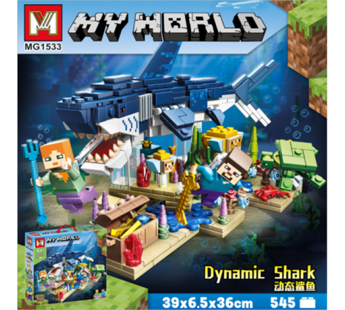 Конструктор Minecraft 545 деталей 39x36x7 см MG1533