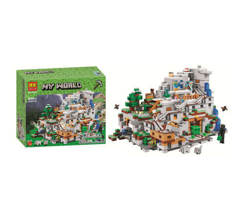 10735 Конструктор Bela My World "Пещера в горах" Minecraft, 2886 деталей 